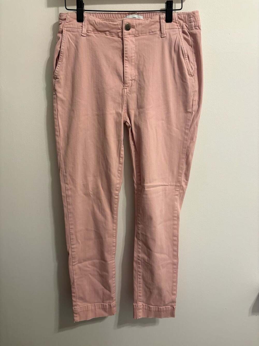 Pistola Pink High Rise Elastic Waist Jogger Chino Pants Size 29